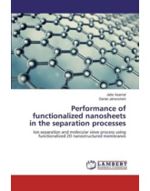 Performance of functionalized nanosheets in the separation processes